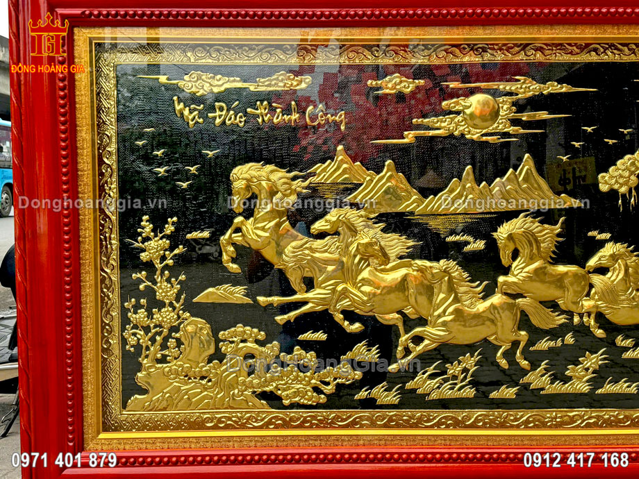 Đồng Hoàng Gia là địa chỉ chế tác tranh mã đáo thành công mạ vàng uy tín